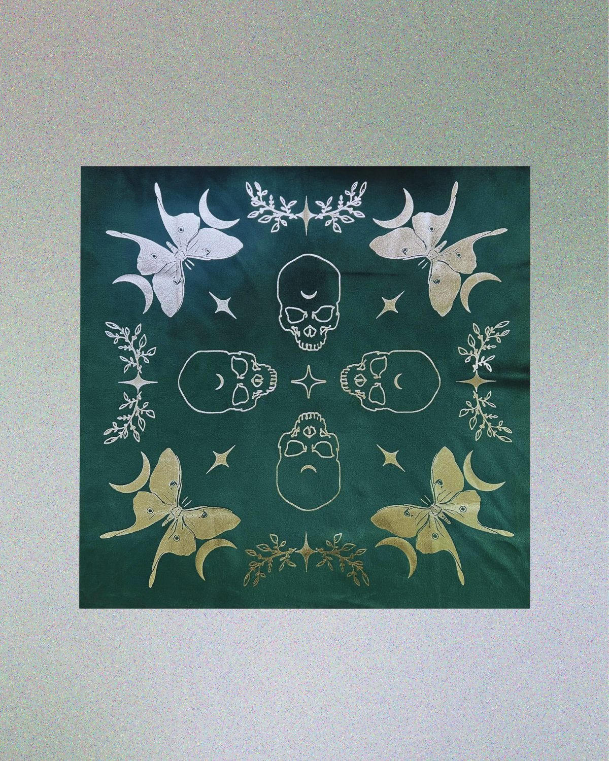 Velvet Altar Cloth - "Luna Moth"