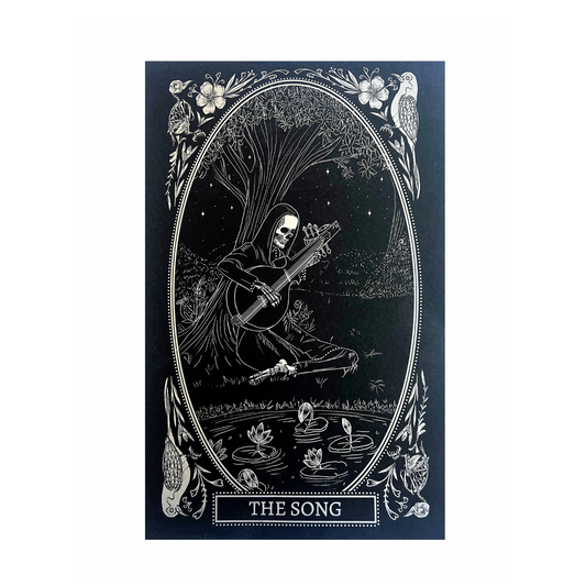 the song art print design from the mirror oracle deck