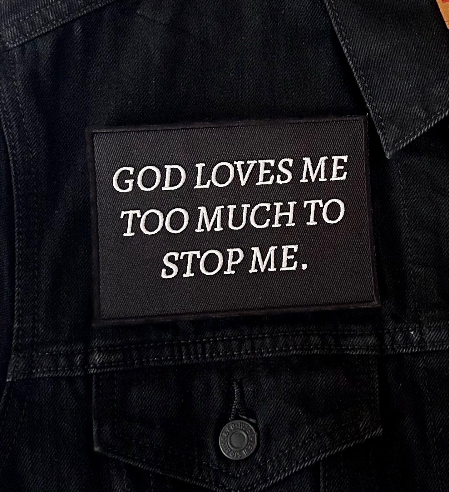 embroidered iron-on patch