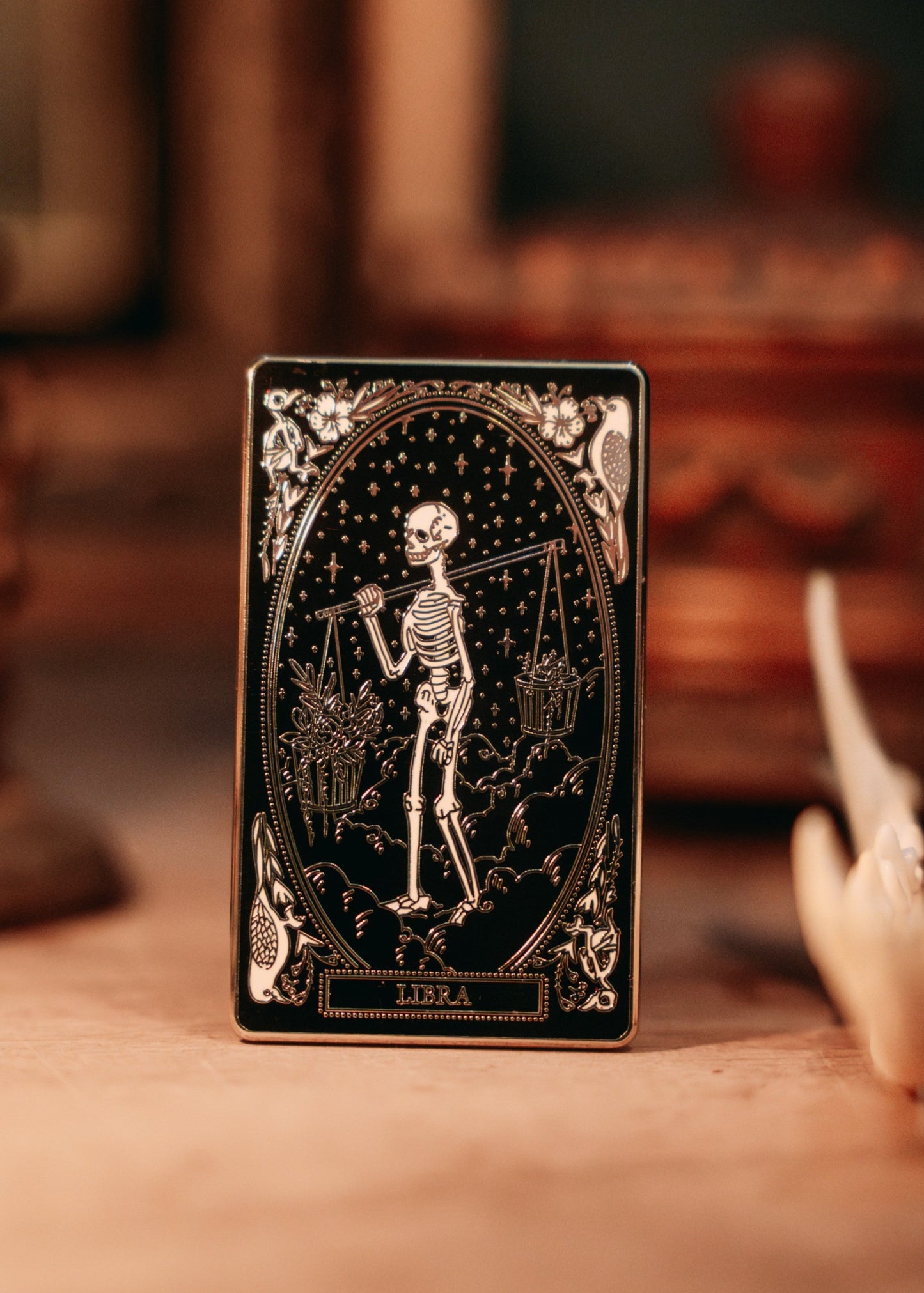 libra zodiac sign hard enamel pin set