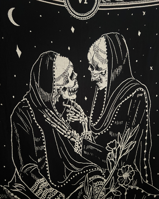 Woven Blanket - "The Lovers" Tapestry