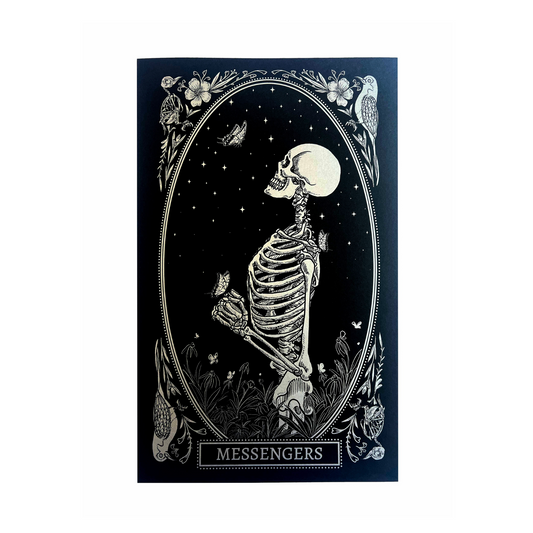 art print of the messengers card from the mirror oracle deck