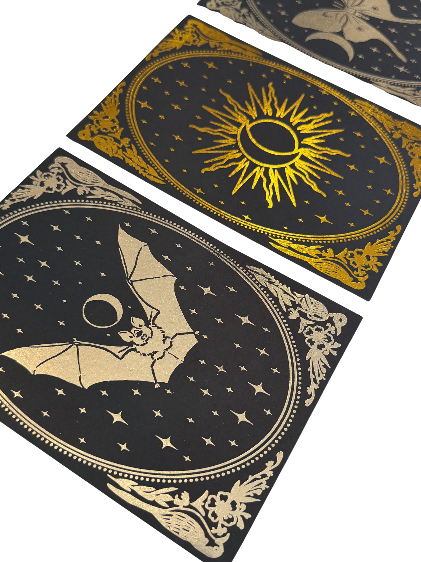 Mirror Oracle Foil Postcards, Mini Prints — Set of Three