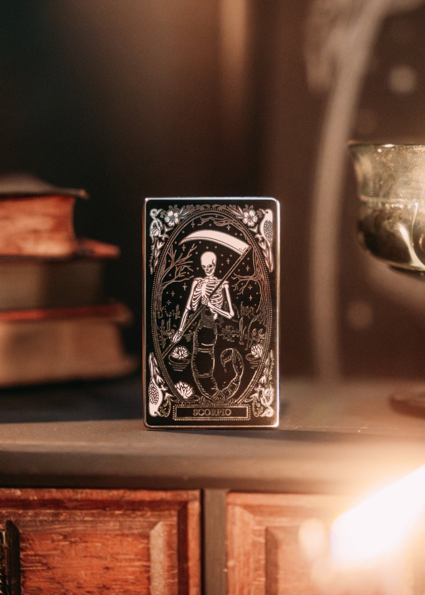 Hard-Enamel Zodiac Pin - Scorpio