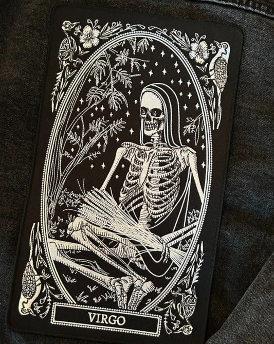 virgo zodiac sign embroidered patch
