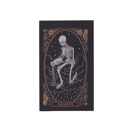 blank greeting card with aquarius zodiac sign design from the Mirror Oracle deck by Amrit Brar and 13th Press
