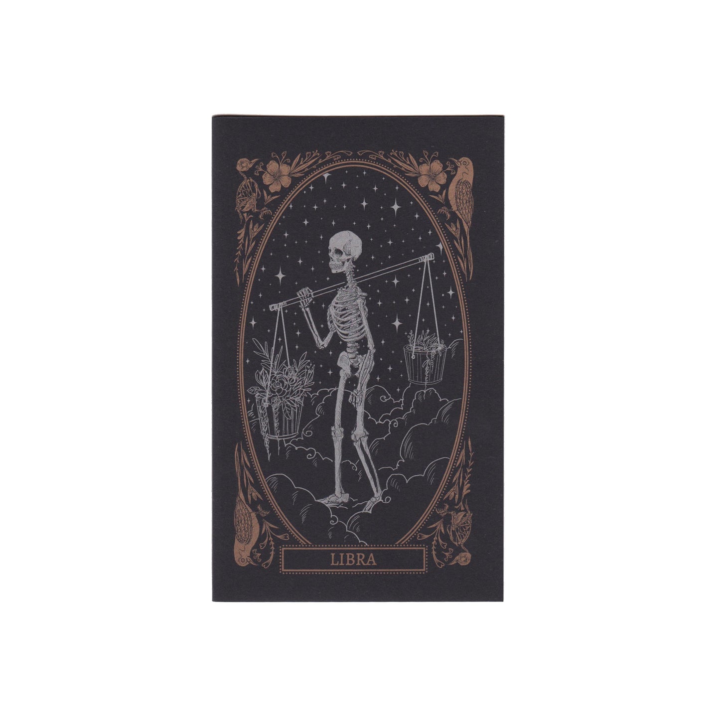 blank greeting card with libra zodiac sign design from the Mirror Oracle deck by Amrit Brar and 13th Press