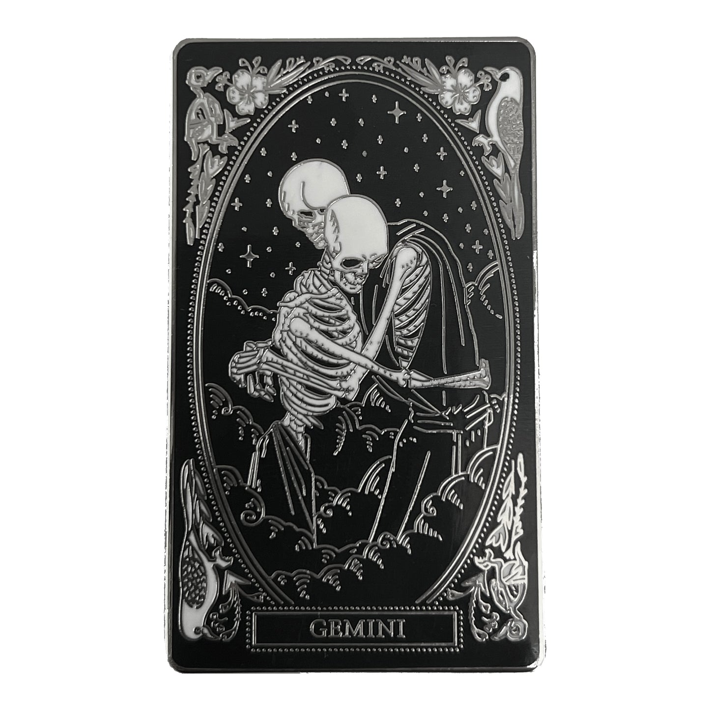 Hard-Enamel Zodiac Pin - Gemini