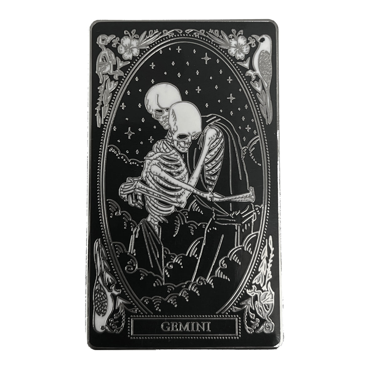 Hard-Enamel Zodiac Pin - Gemini