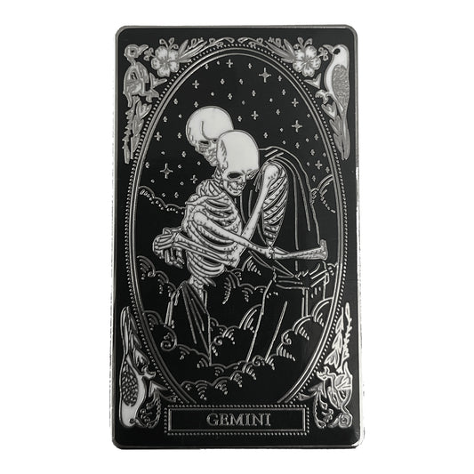 Hard-Enamel Zodiac Pin - Gemini