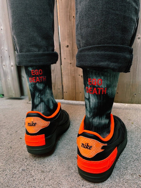 crew socks with embroidery