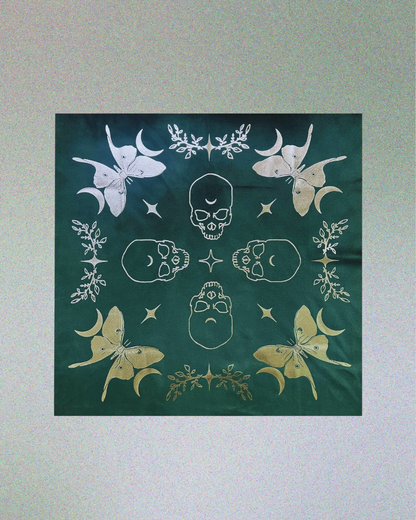 Velvet Altar Cloth - "Luna Moth"