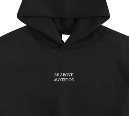 AS ABOVE/SO BELOW - Embroidered Boxy Hoodie x Cosmic Swamp
