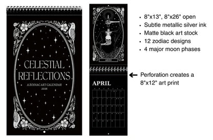 Celestial Reflections: A Zodiac Art Calendar, 2026