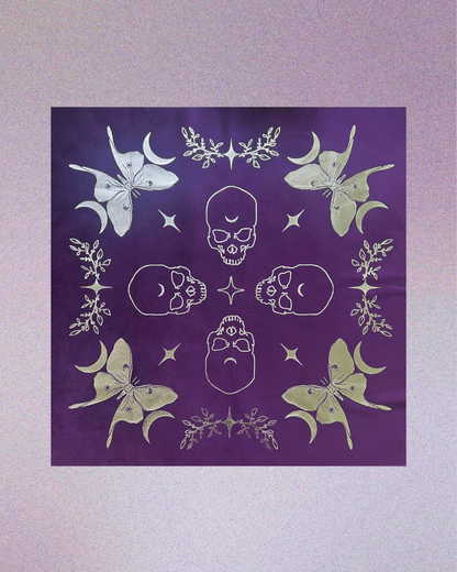 Velvet Altar Cloth - "Luna Moth"