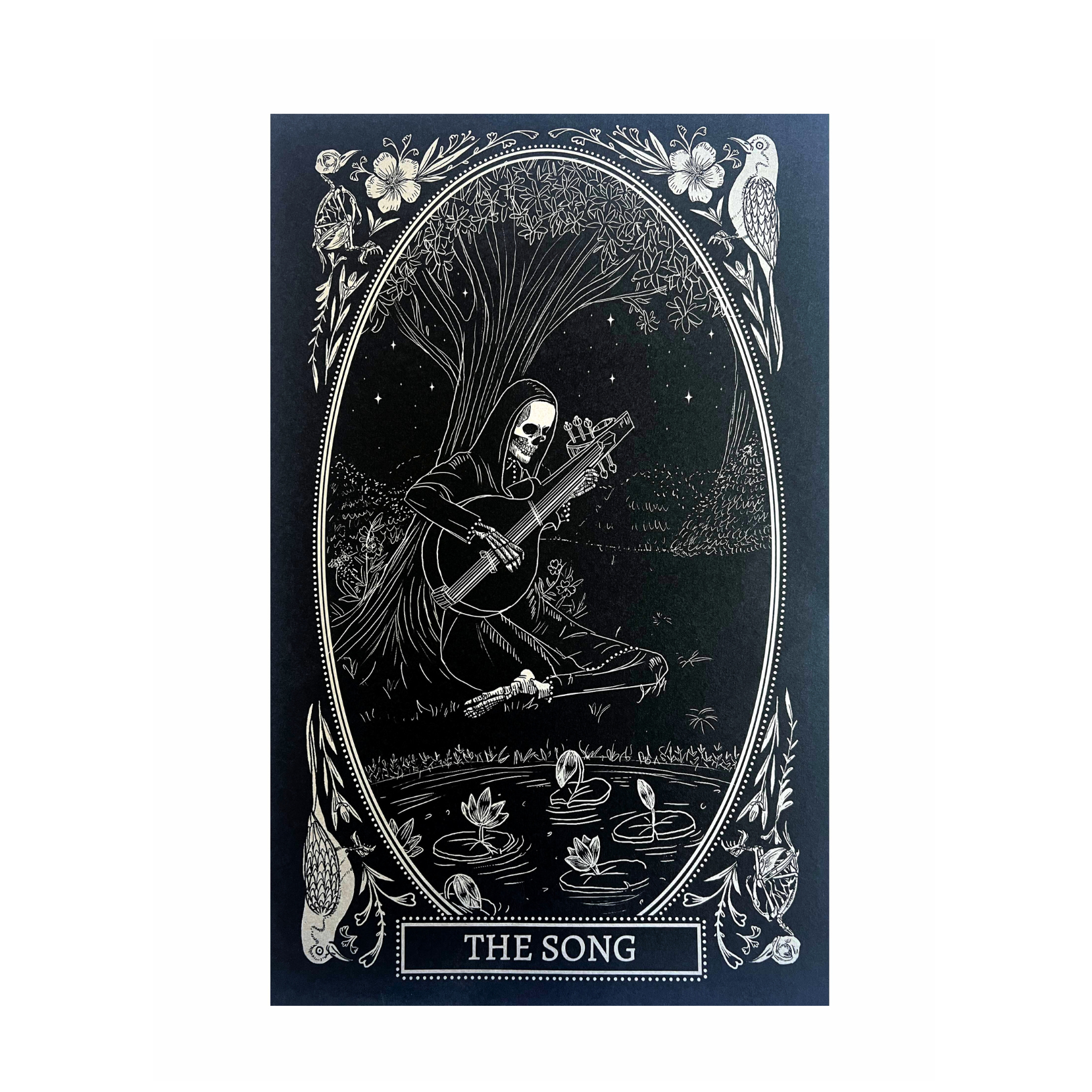 the song art print design from the mirror oracle deck