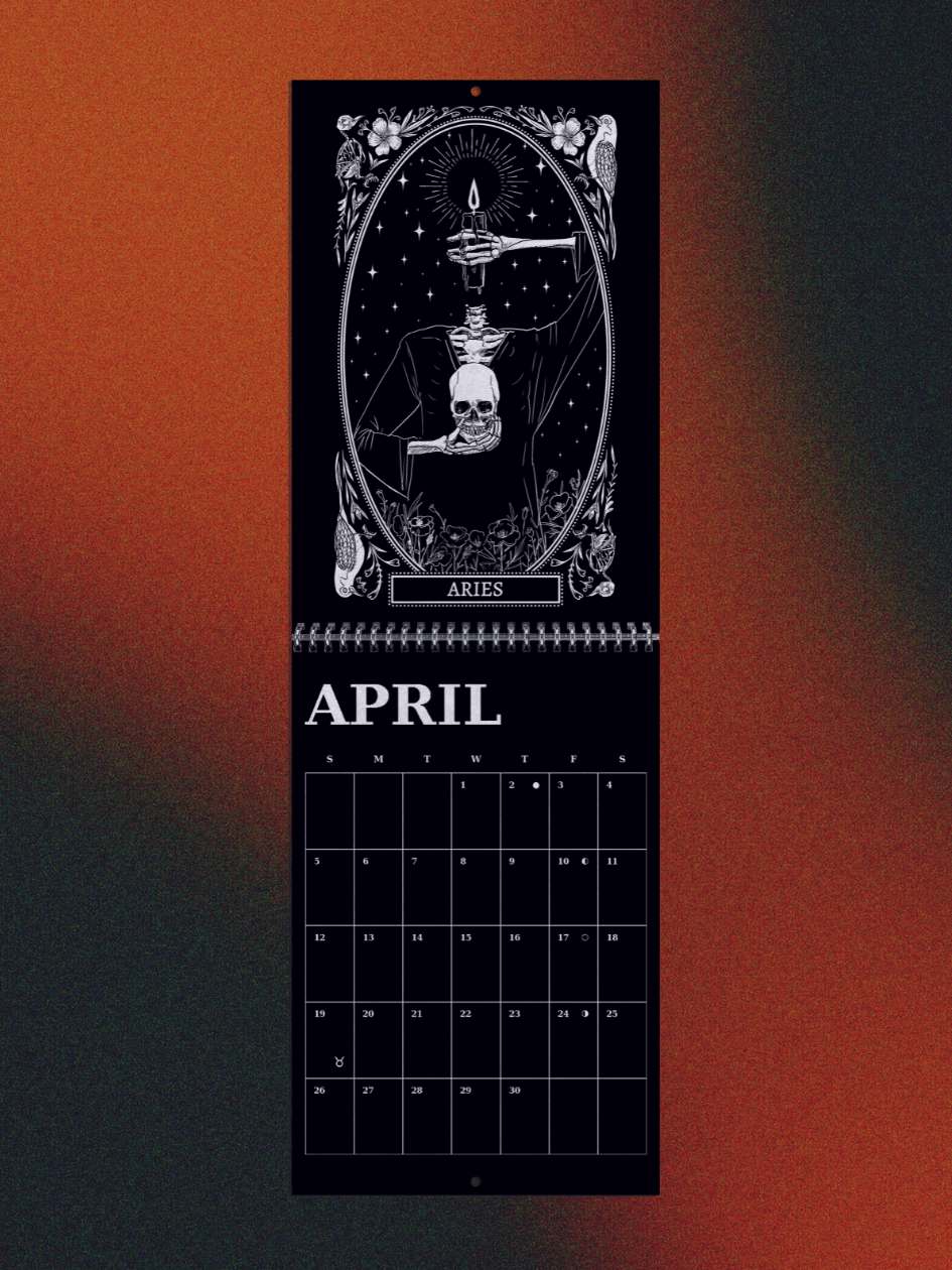 Celestial Reflections: A Zodiac Art Calendar, 2026