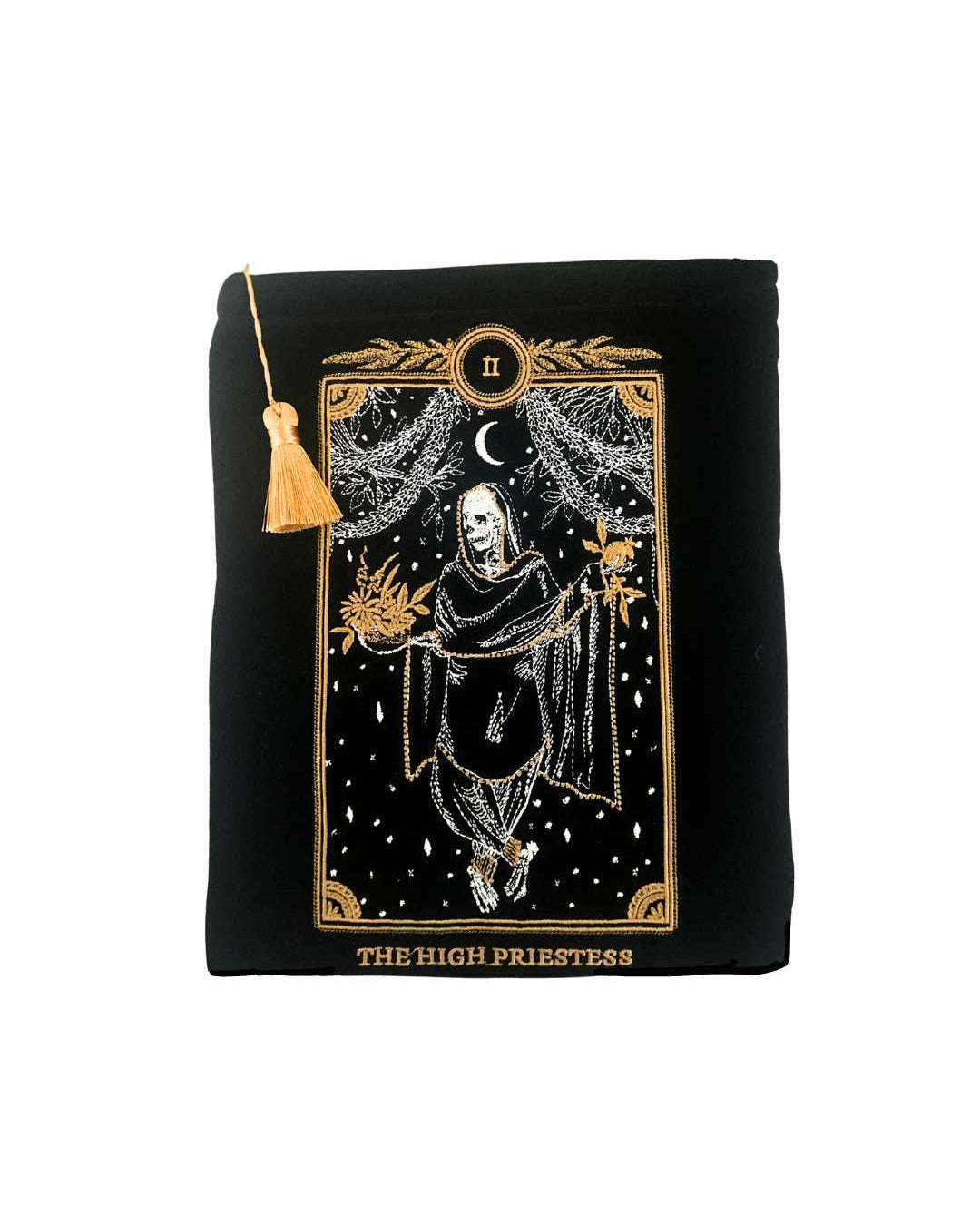 The High Priestess Book/iPad/Kindle Sleeve, Velvet Tarot Pouch