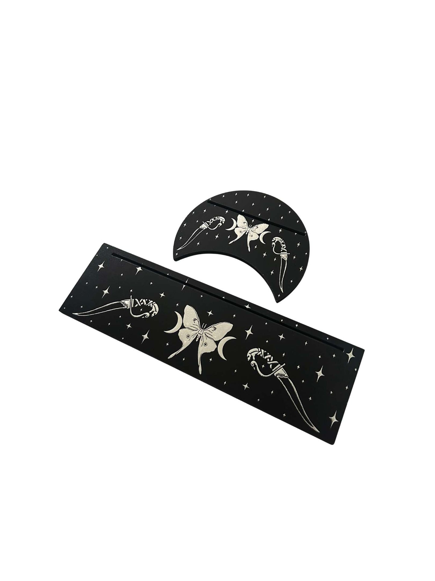 Luna Moth Tarot/Oracle Card Stand Set