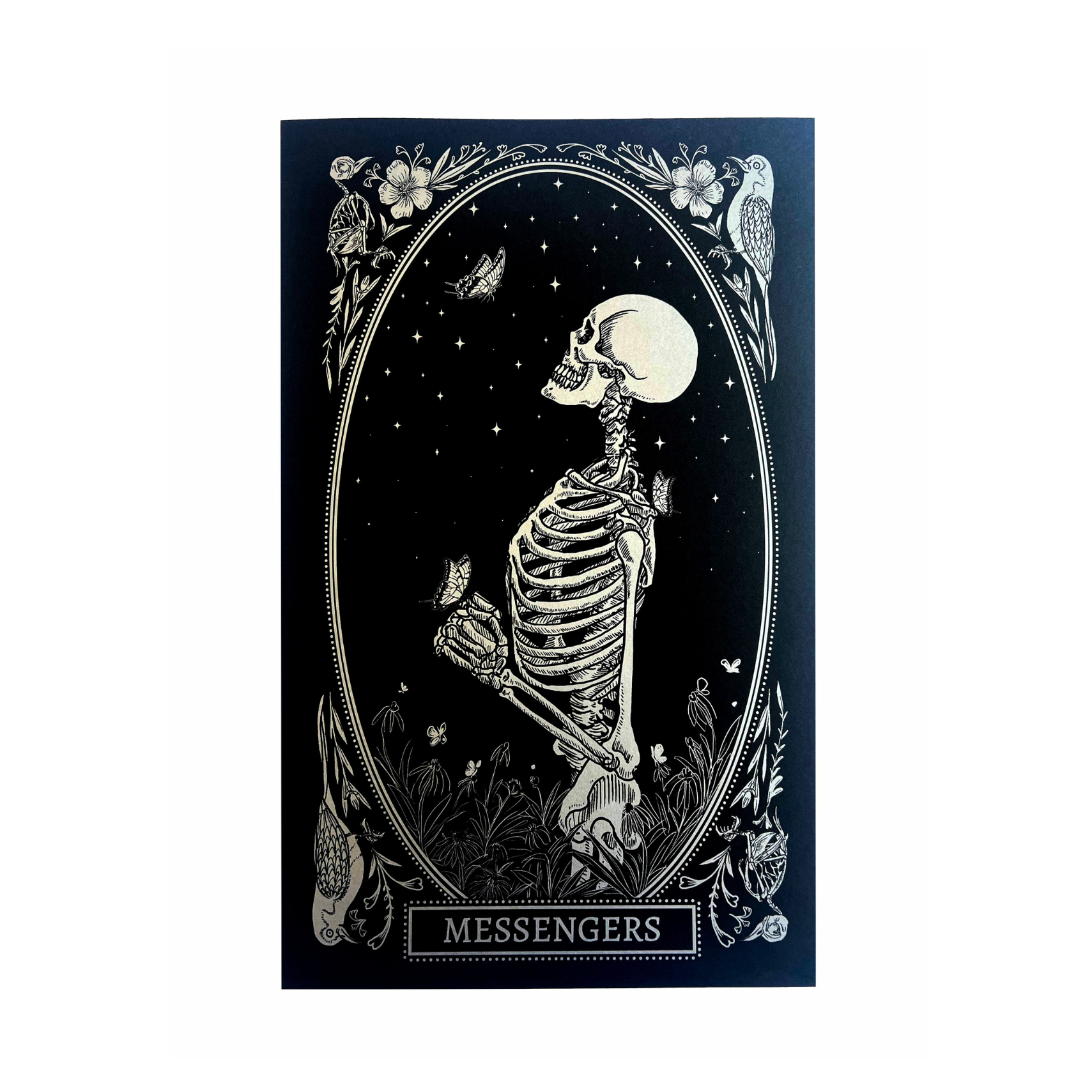 art print of the messengers card from the mirror oracle deck