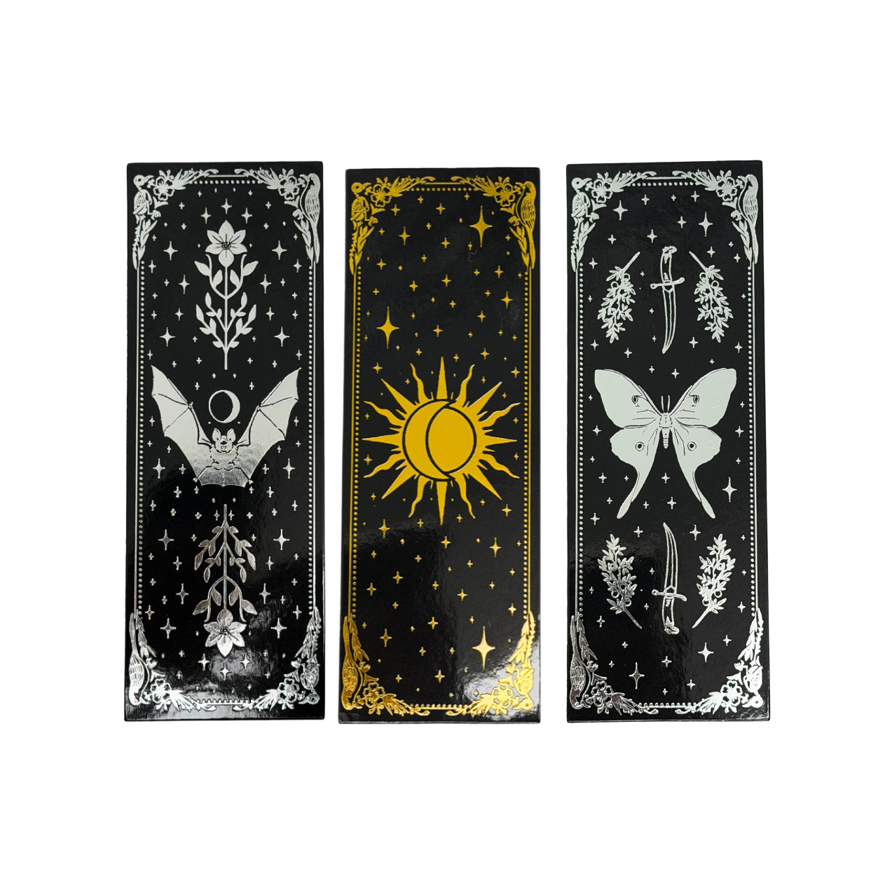 paper bookmark bundle, foil printed bookmarks, tarot bookmarks