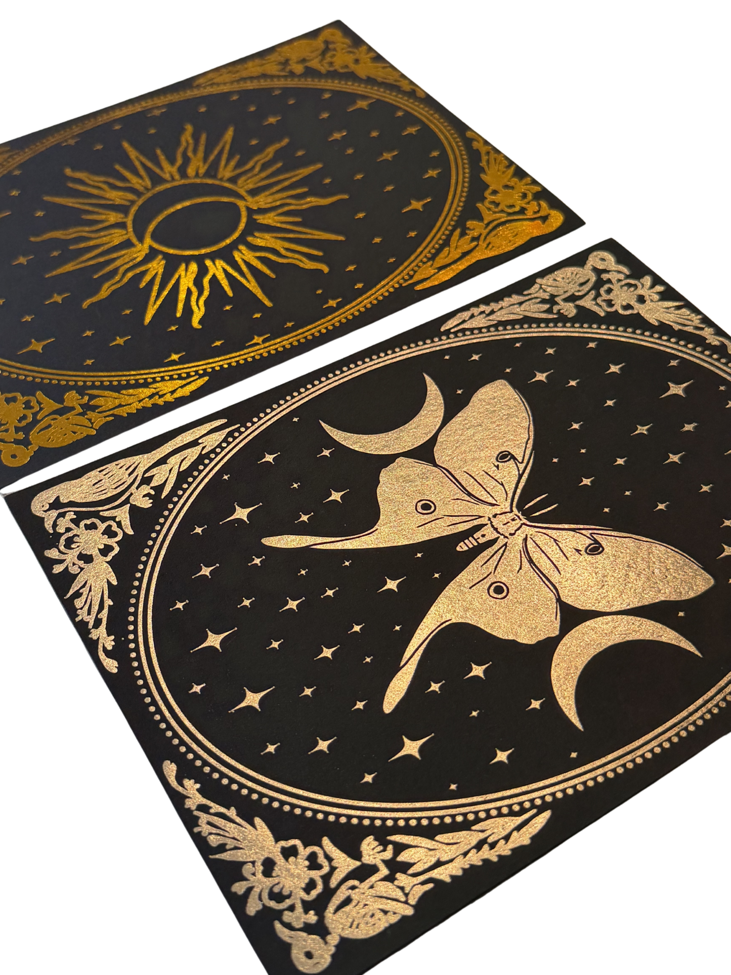 Mirror Oracle Foil Postcards, Mini Prints — Set of Three