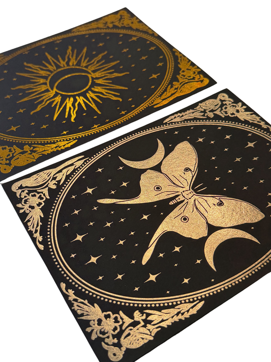 Mirror Oracle Foil Postcards, Mini Prints — Set of Three