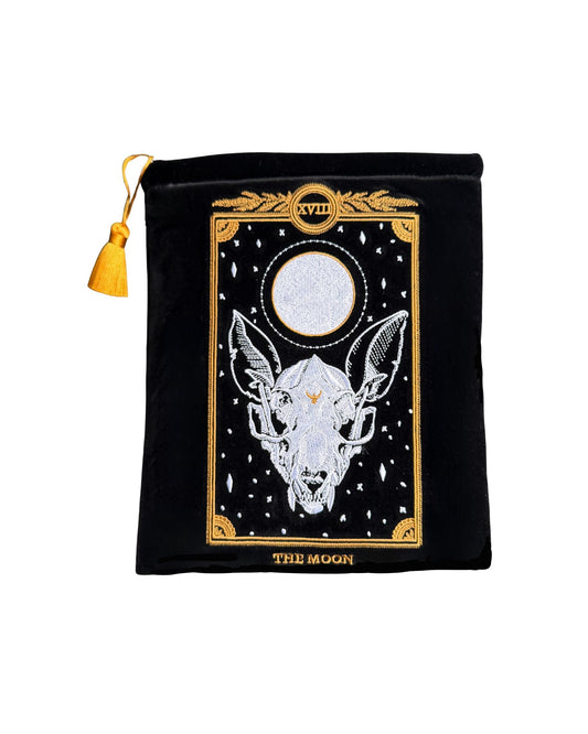 The Moon Book/iPad/Kindle Sleeve, Velvet Tarot Pouch