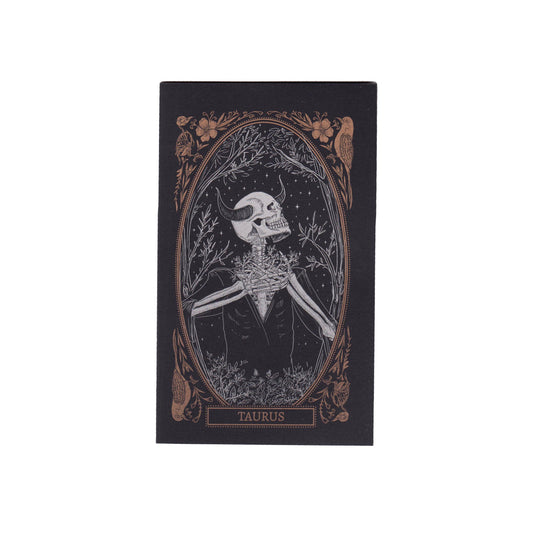 blank greeting card with taurus zodiac sign design from the Mirror Oracle deck by Amrit Brar and 13th Press