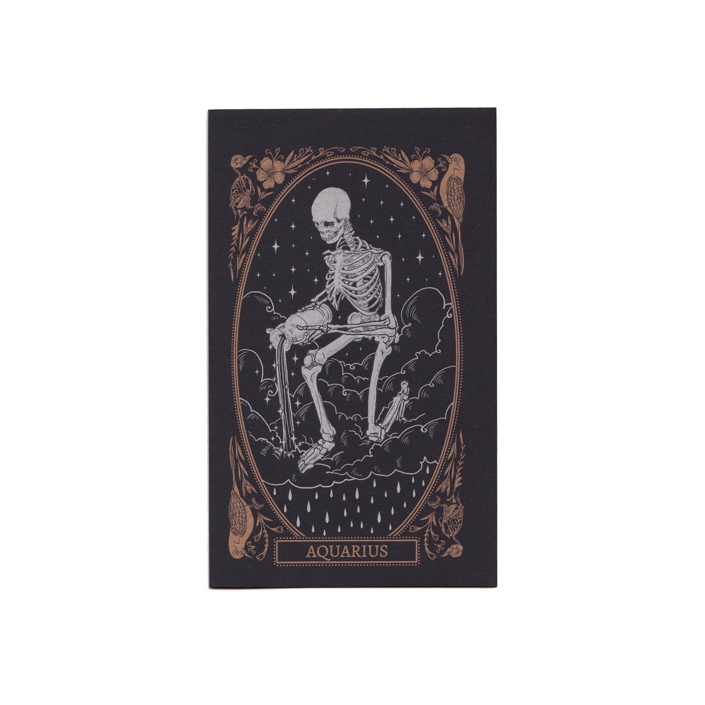 blank greeting card with aquarius zodiac sign design from the Mirror Oracle deck by Amrit Brar and 13th Press