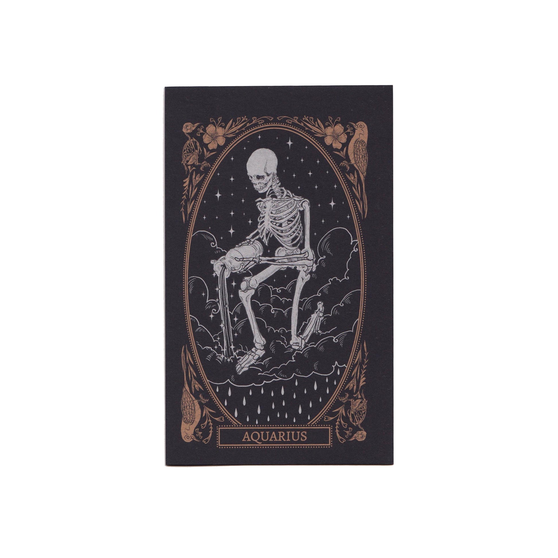 blank greeting card with aquarius zodiac sign design from the Mirror Oracle deck by Amrit Brar and 13th Press