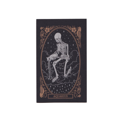blank greeting card with aquarius zodiac sign design from the Mirror Oracle deck by Amrit Brar and 13th Press