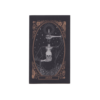 blank greeting card with Aries zodiac sign design from the Mirror Oracle deck by Amrit Brar and 13th Press
