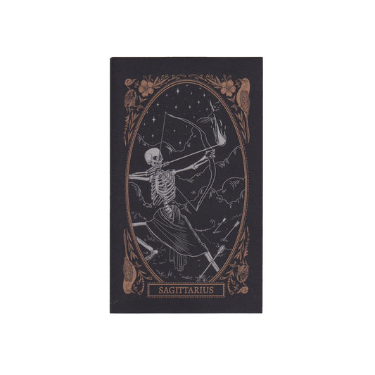 blank greeting card with Sagittarius zodiac sign design from the Mirror Oracle deck by Amrit Brar and 13th Press