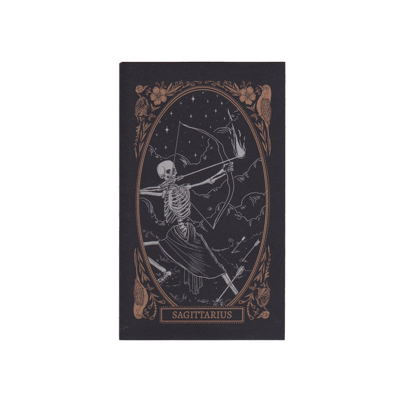 blank greeting card with Sagittarius zodiac sign design from the Mirror Oracle deck by Amrit Brar and 13th Press