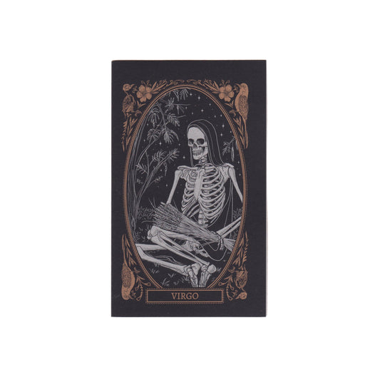 virgo zodiac sign greeting card, design from the Mirror Oracle deck.