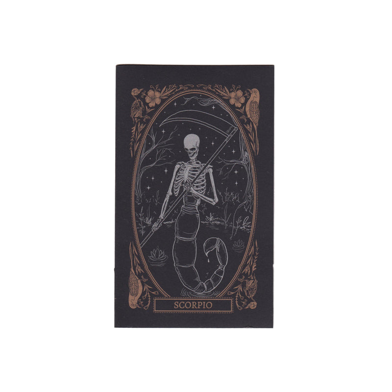 scorpio zodiac sign greeting card, design from the Mirror Oracle deck.
