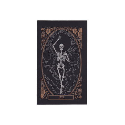 blank greeting card with Leo zodiac sign design from the Mirror Oracle deck by Amrit Brar and 13th Press