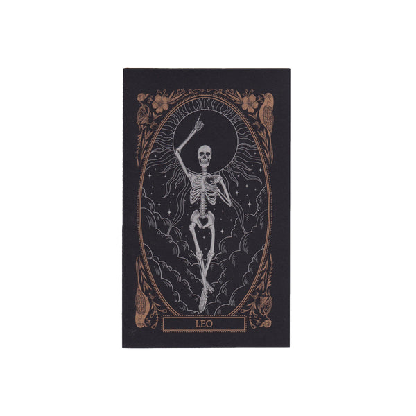 blank greeting card with Leo zodiac sign design from the Mirror Oracle deck by Amrit Brar and 13th Press