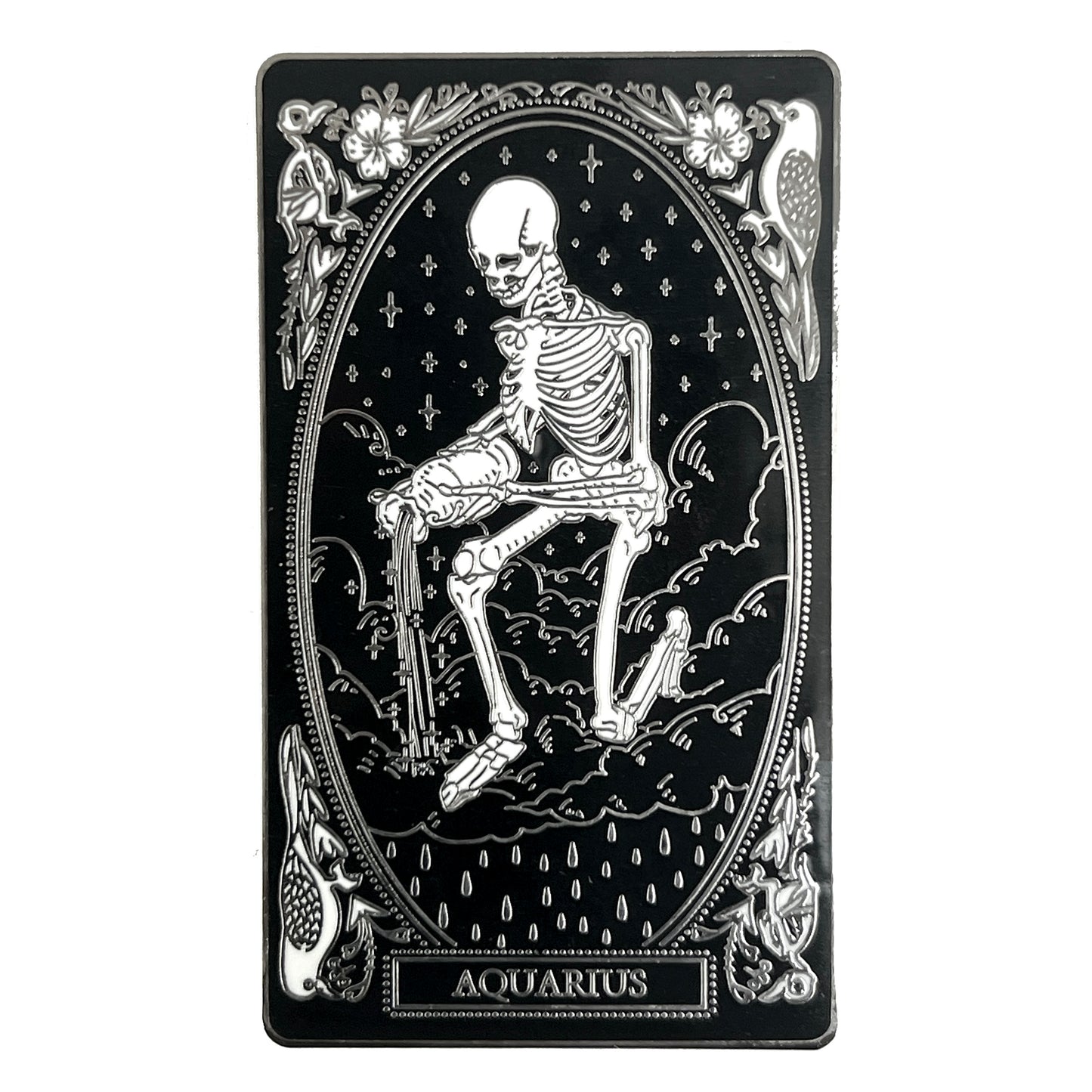 Hard-Enamel Zodiac Pin - Aquarius
