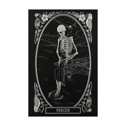 Pisces zodiac sign art print