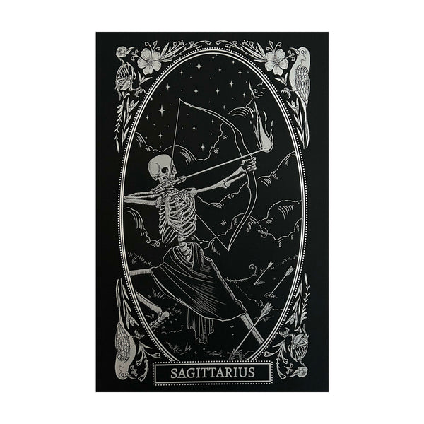 sagittarius zodiac sign art print.