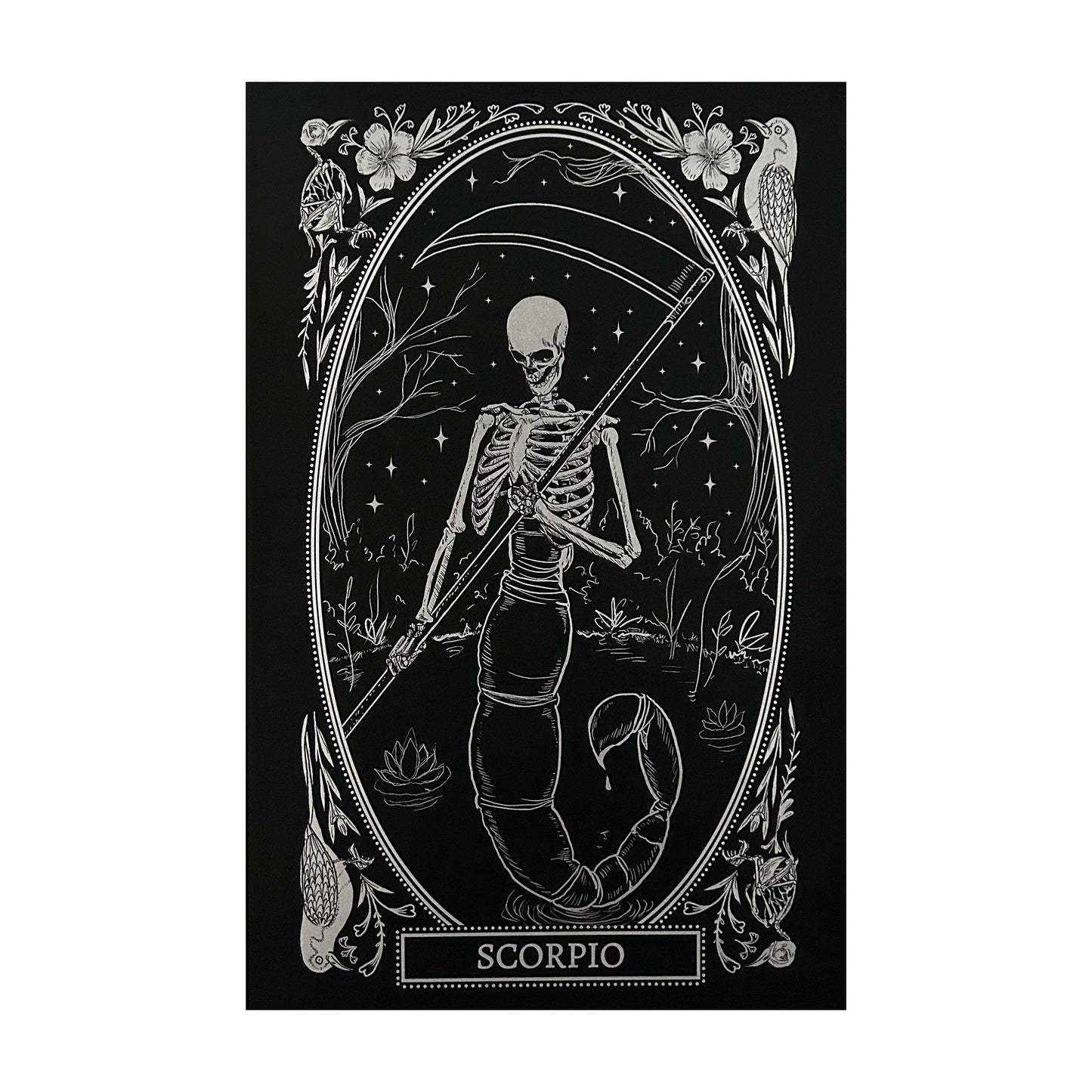 scorpio zodiac sign art print for room decor