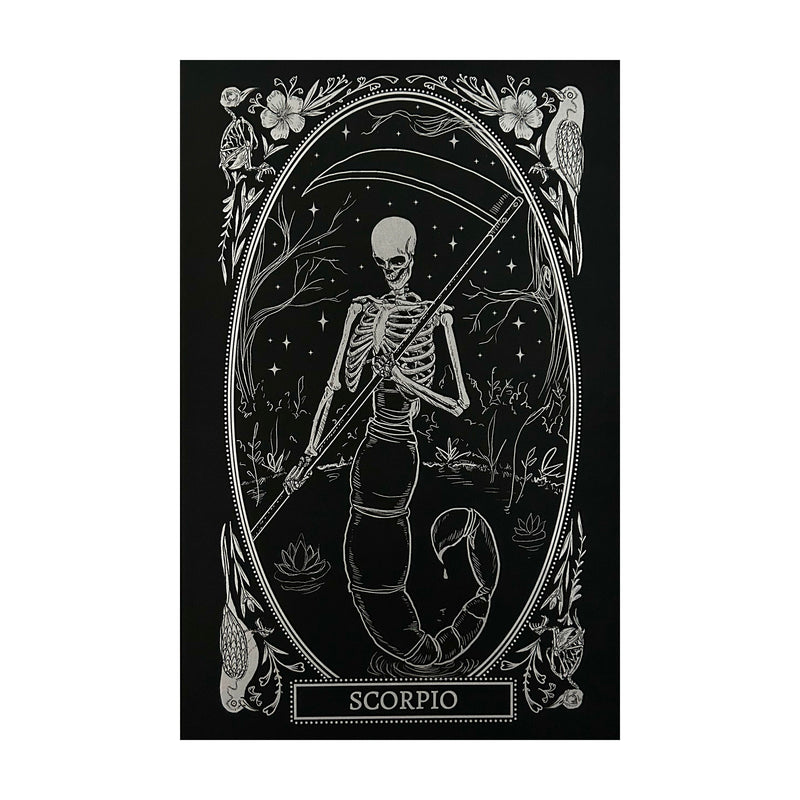 scorpio zodiac sign art print for room decor