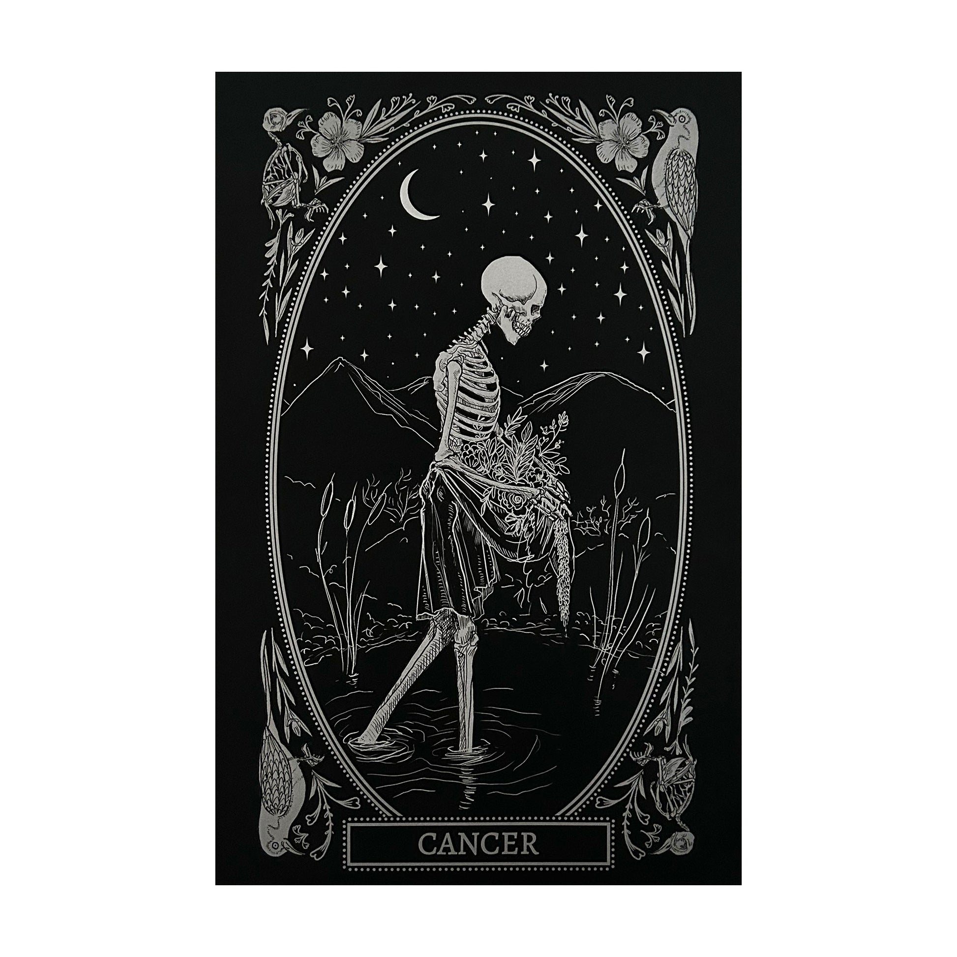 Cancer zodiac sign art print 