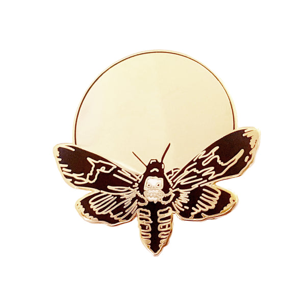 Death's-Head Moth Hard-Enamel Pin