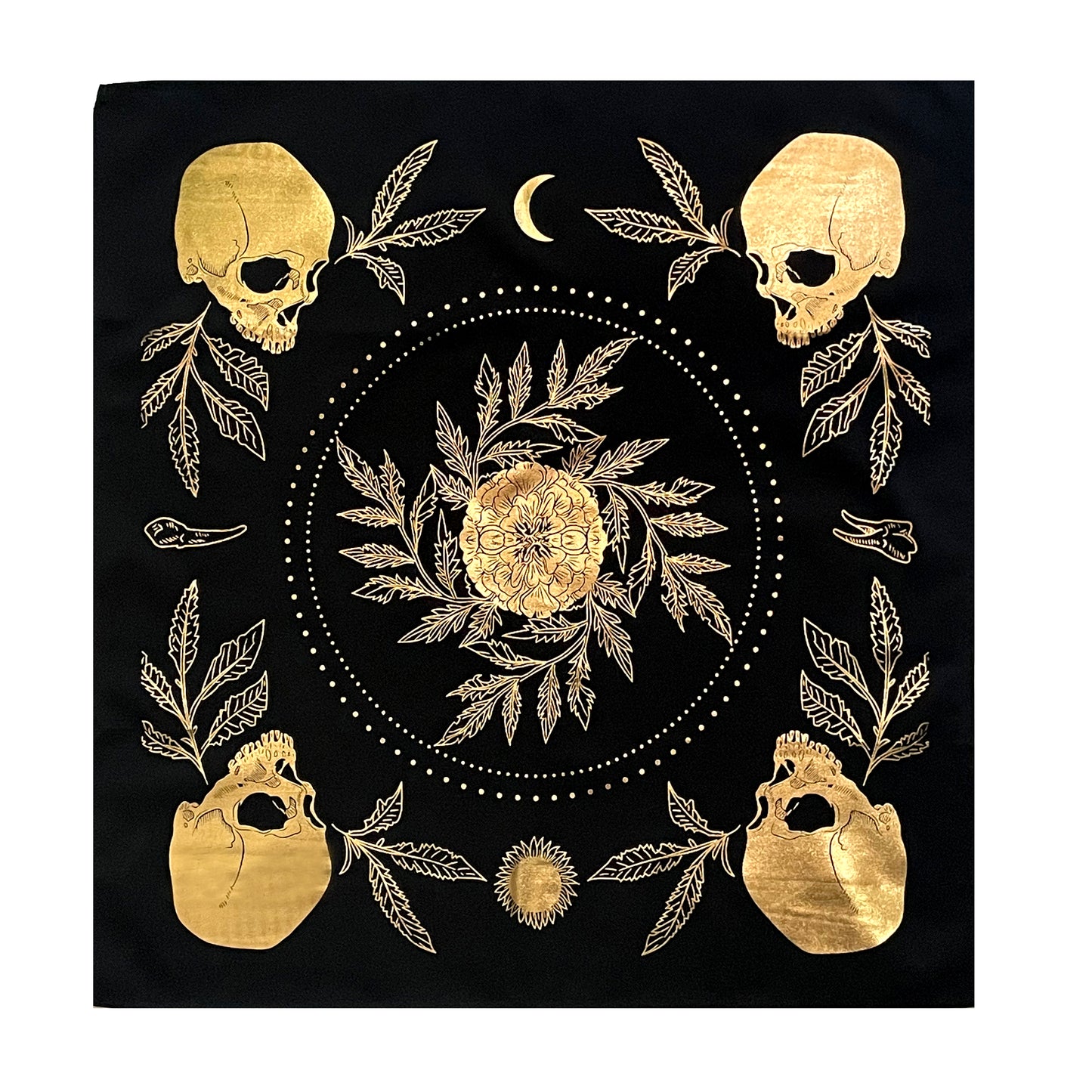 Tarot Cloth - "Teeth and Bone"