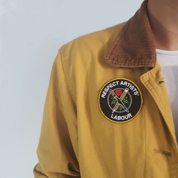 Embroidered Patch - "Respect Artists' Labour"