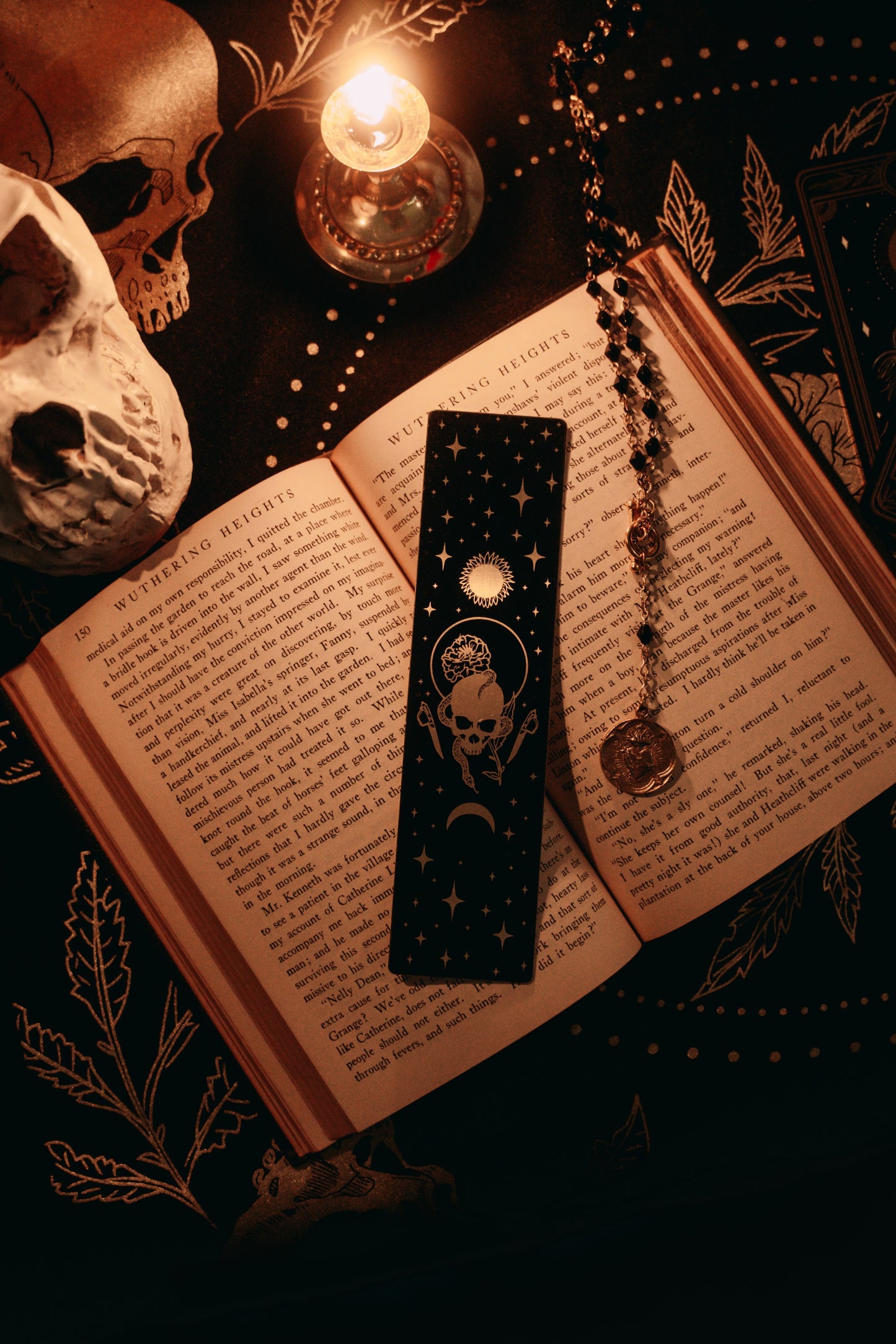 Metal Bookmark - "Marigold Night"