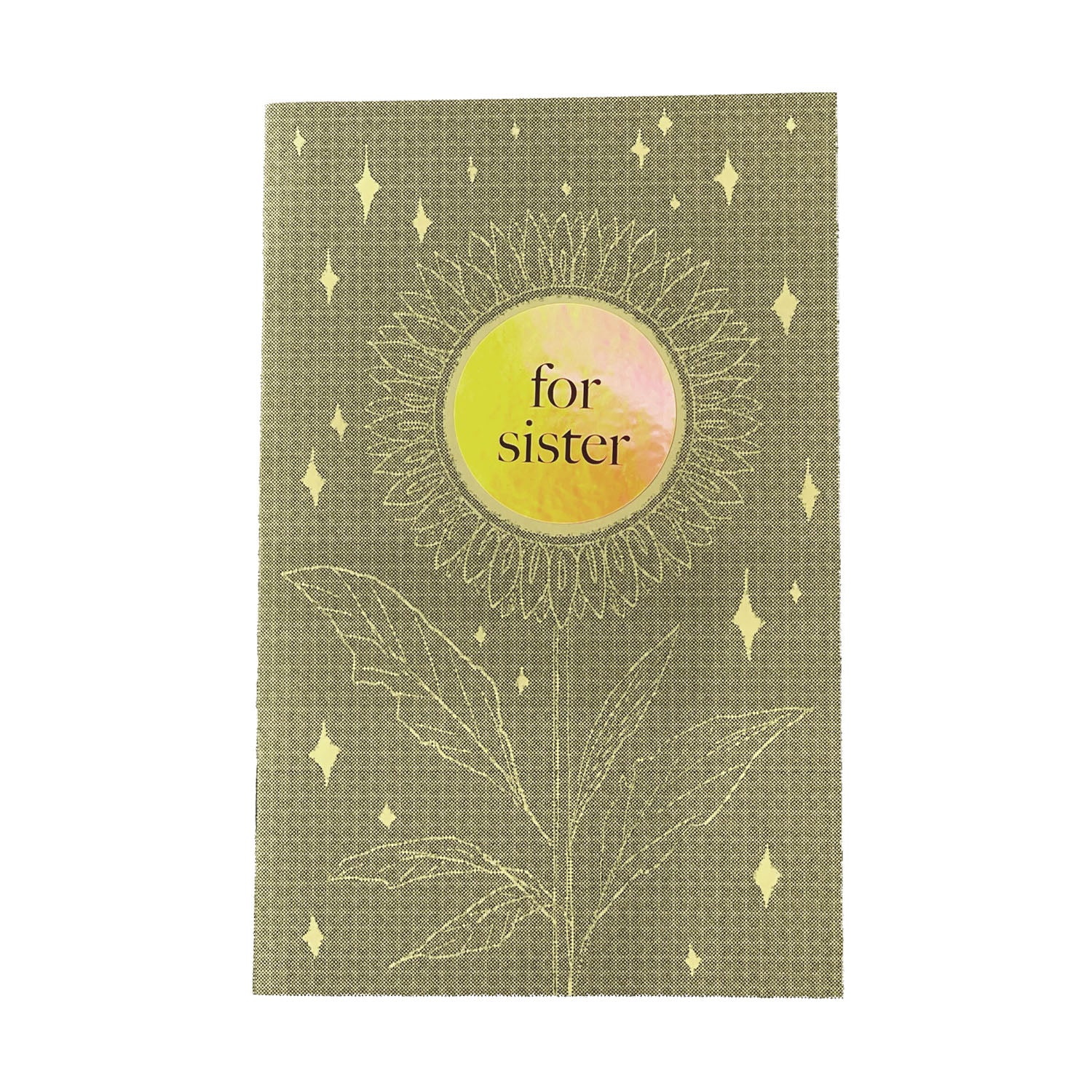Zine titled "for sister" with green cover and pink pages. Written and illustrated by Amrit Brar and published by 13th Press.